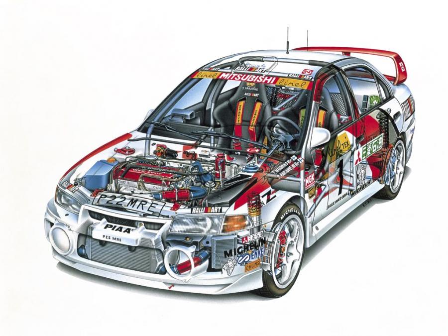  Mitsubishi Lancer Evolution IV Gr.A WRC 1997 года  (фото 4 из 4)